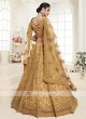 mustard yellow net lehenga choli